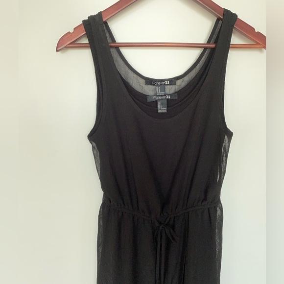 Boho Forever 21 Sheer Black Maxi Dress - Picture 2 of 3